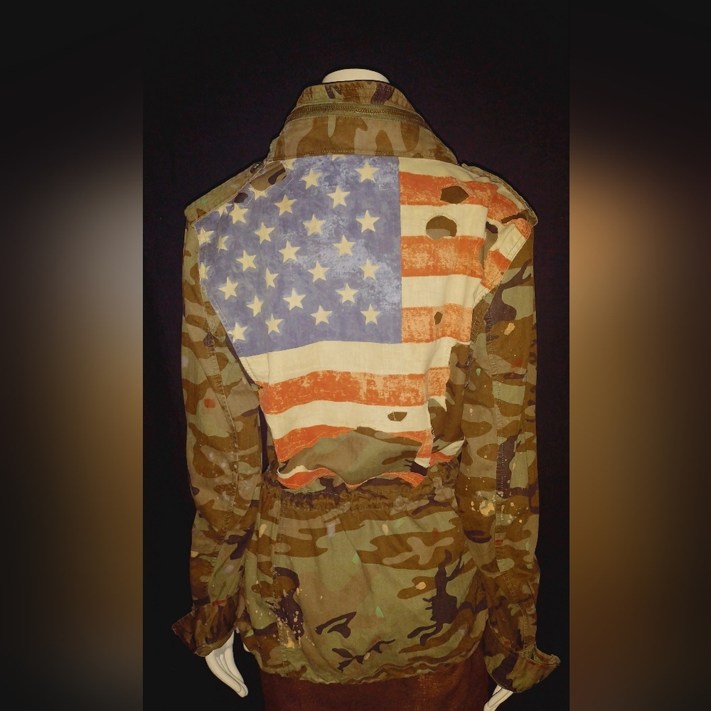 "Denim & Supply" - Ralph Lauren Green Camo Jacket